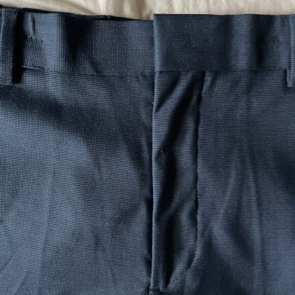 J.Ferrar Slim Fit Ultra Comfort Navy Dress Pants 32x34 Recycled Polyester Wrinkl - Picture 8 of 13